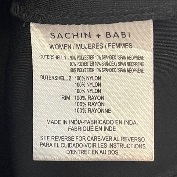Sachin & Babi "Celeste" Sequin Cocktail Evening Sheath Dress Black Size 2 - Picture 9 of 10